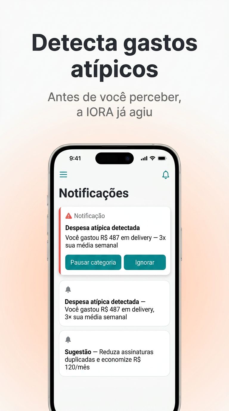 Alerta de gasto fora do padrão